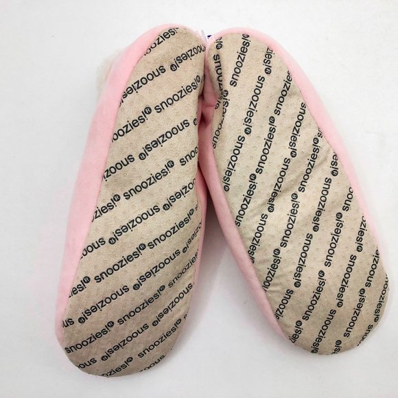 NWT Snoozies Women's Stop & Smell the Rose Slippers Medium 7/8 Pink - Picture 5 of 6